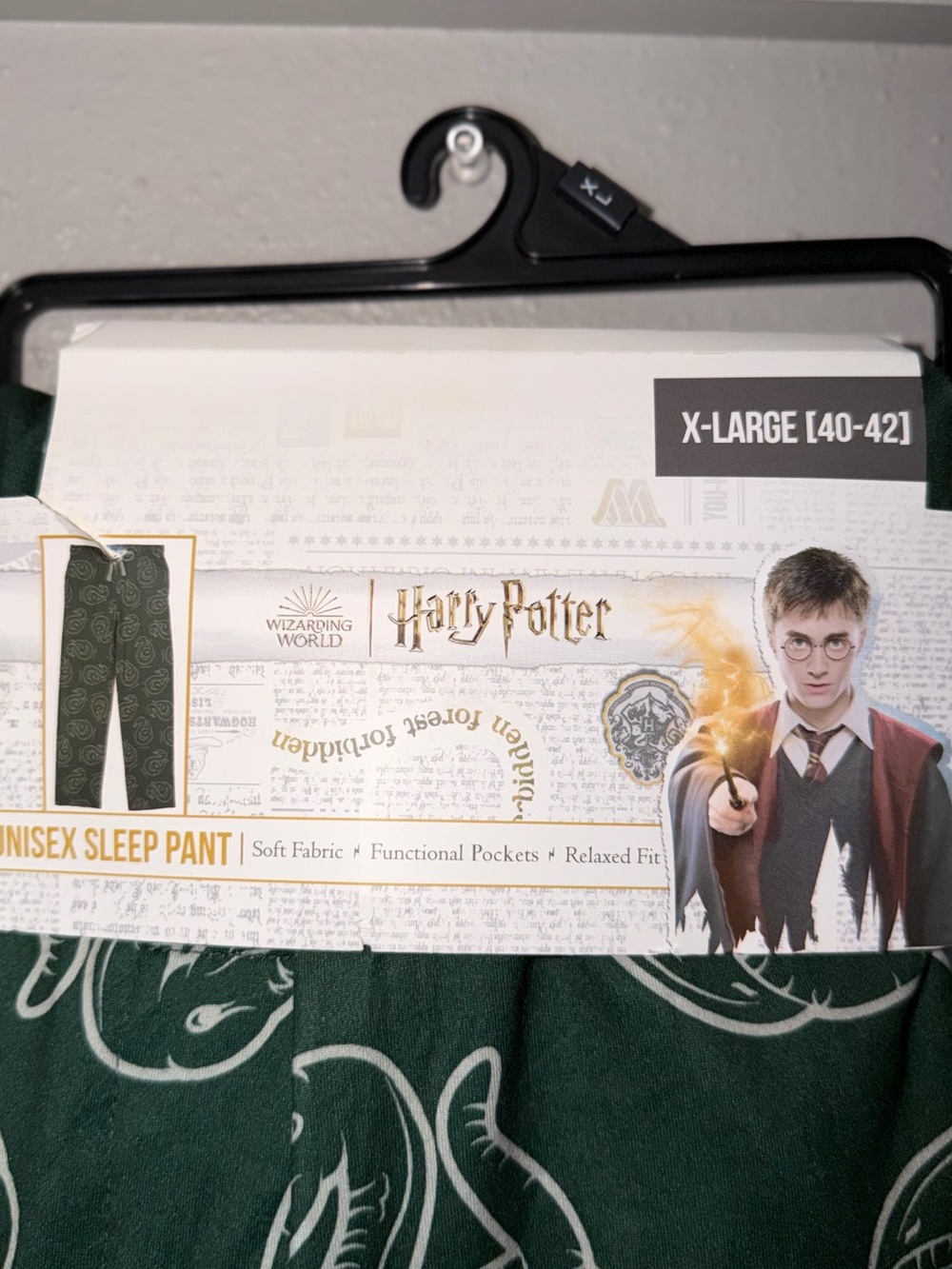 Harry Potter Slytherin Unisex Sleep Pants - Picture 3 of 3